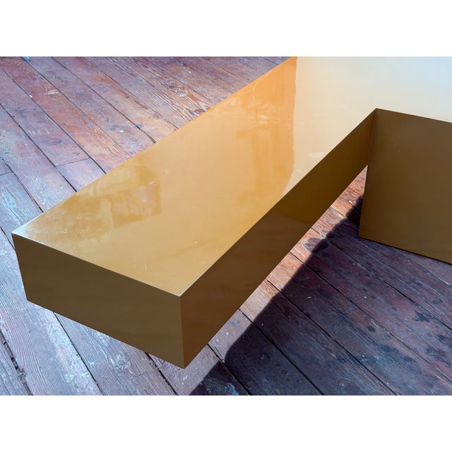 Minimalist Lacquer Floating Coffee Table in the Manner of Donald Judd, 1970 For Sale - Image 9 of 14