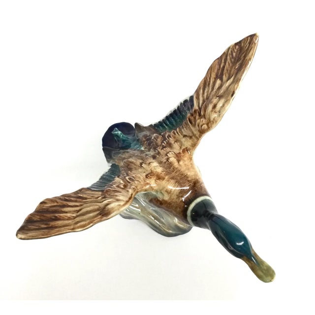 Mid-Century Modern Vintage Beswick Porcelain Mallard Duck England For Sale - Image 3 of 13