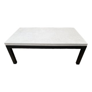 Crate & Barrel Parsons Style Coffee Table For Sale