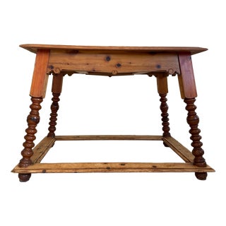 Swiss Pine Farmhouse Table, 1960s For Sale