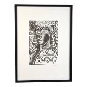 Patrick Wadley Signed Etching Abstract