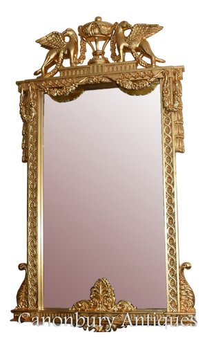 French Empire Gilt Mirror