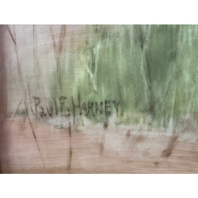 27”W x 23 1/4”H x 2 1/2”D A rare and exquisite example of American genre painting, "Chickens Foraging in a Barnyard" by...