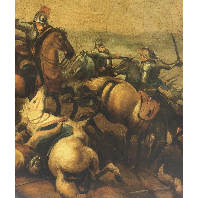 2000 - 2009 After Salvator Rosa, Cavalry Battle, 2002, Oil on Canvas For Sale - Image 5 of 8