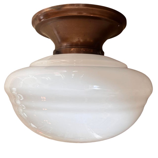 This is such s great fixture! I love the original patina on the holder which makes this a graceful fixture. 2available