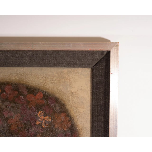 Abstract 1967 Oil on Canvas Abstract Portrait by Albert Belasco For Sale - Image 3 of 8