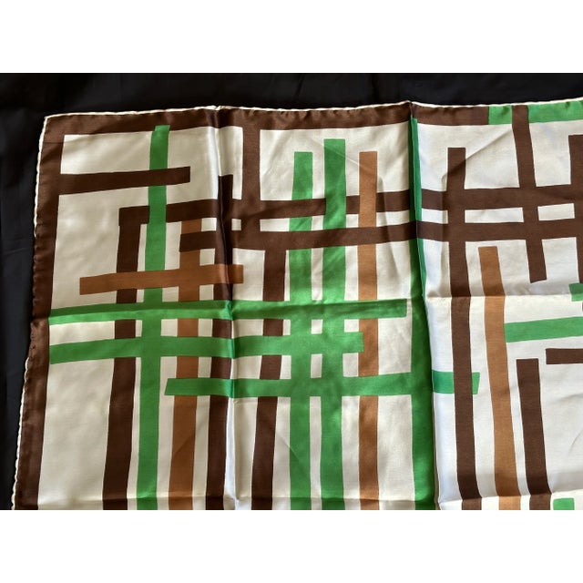 Mid-Century Modern Vintage Italian Silk Abstract Art Textile Wall Hanging For Sale - Image 3 of 13