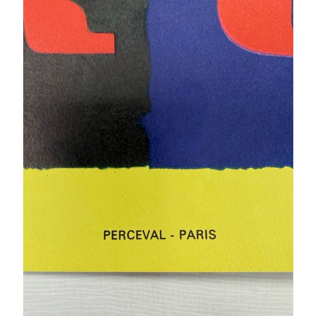 1960s C. 1960s, Air France – Europe, Bold Modernist, Original Vintage Lithograph Travel Poster Printed in France, Artist Jacques Nathan-Garamond For Sale - Image 5 of 11