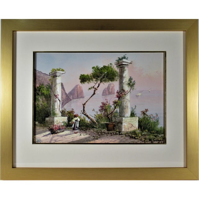 Paint Maria Ada Gianni, View of the Bay of Naples For Sale - Image 7 of 7