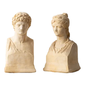 Apollo and Diana Plaster Busts