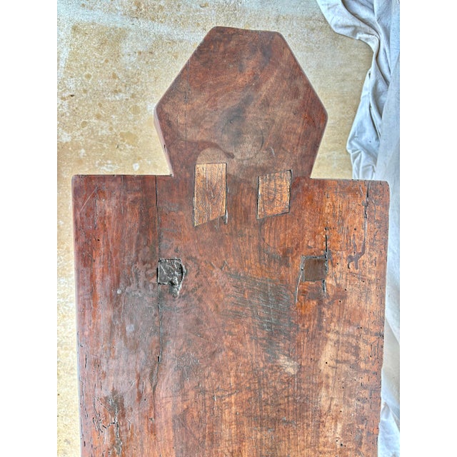 Early 20th Century French Walnut Bread Cutting Board Side Table For Sale - Image 12 of 12