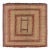 Vintage Square Tuareg Mat in Red and Green Tribal Geometric Patterns For Sale