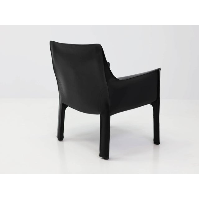414 CAB MAXI Low Armchair by Mario Bellini for Cassina, 1977, Set of 2, in Very Good conditions. Designed 1970 to 1979...