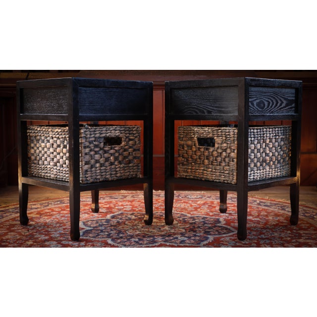 Vintage Lombok Canton Bedside Tables in Ash, 2010s, Set of 2 For Sale - Image 12 of 18
