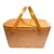 Vintage 1950s Classic Americana Redmon Woven Picnic Basket For Sale