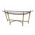 1970s Italian Made LaBarge Brass Console Table For Sale