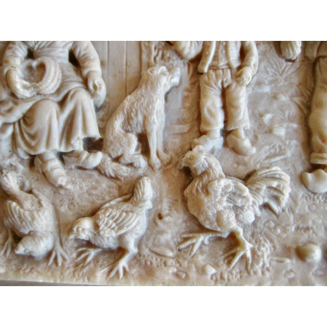 French French 19 Century Limestone Bas Relief Frame For Sale - Image 3 of 8