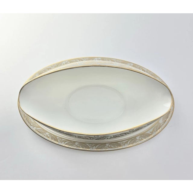 American 1950s Noritake “Greta” Bone China Serving Hostess Dinnerware Set - 6-Piece For Sale - Image 3 of 14