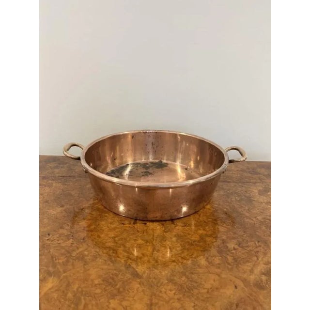 Early 19th Century Large Antique George III Copper Pan, 1800 For Sale - Image 5 of 5