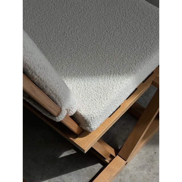 Brutalist Reclining Fabric Lounge Chair, 1960s For Sale - Image 6 of 13