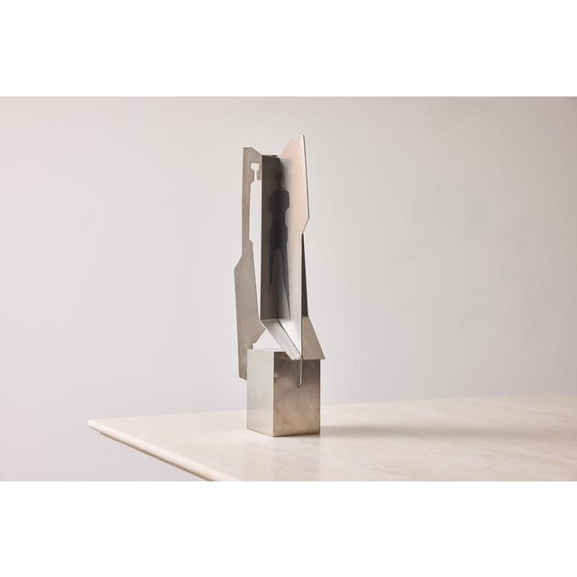 Alessandro Tagliolini, Abstract Sculpture, 1973, Stainless Steel For Sale - Image 14 of 14