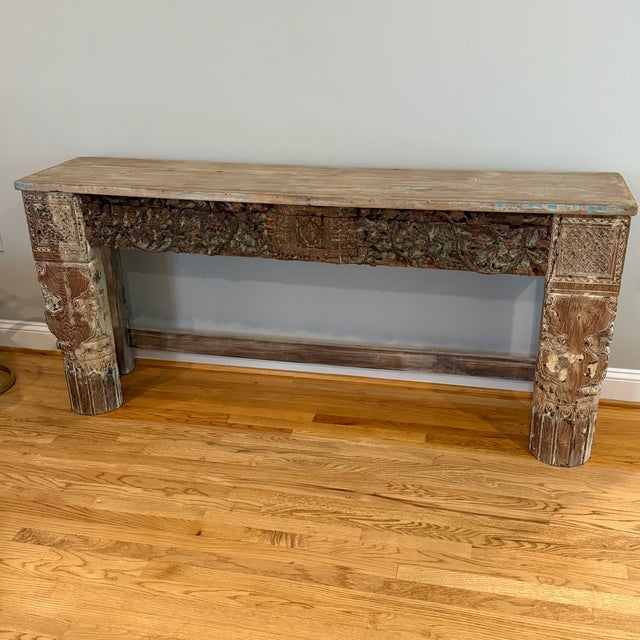 Early 20th Century Vintage Carved Console For Sale - Image 5 of 11