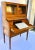 A very fine English George III Period c.1785, satinwood secretaire/desk . The upper case with glazed doors, above a long...
