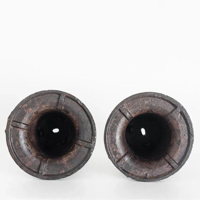 Industrial Iron Coladed Molds, France, 1940s, Set of 2 For Sale - Image 6 of 11