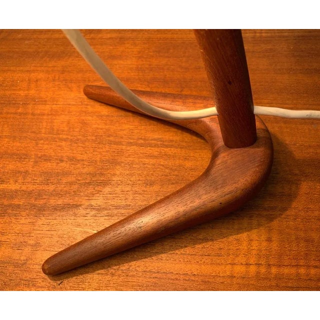 Mid-Century Teak Dornstab Table Lamp by A. Pöll for Kalmar For Sale - Image 10 of 18