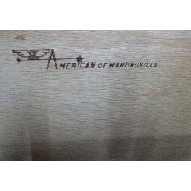 Brown American of Martinsville Side Table With One Drawer For Sale - Image 8 of 9