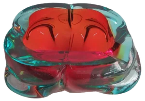Vintage Murano Glass Ashtray, 1960s
