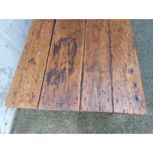 Antique Farmhouse Table in Pine, 1890s For Sale - Image 11 of 18