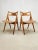 Mid-Century Modern Mid-Century Danish Sawbuck Dining Chairs by Hans Wegner, Set of 4 For Sale - Image 3 of 8