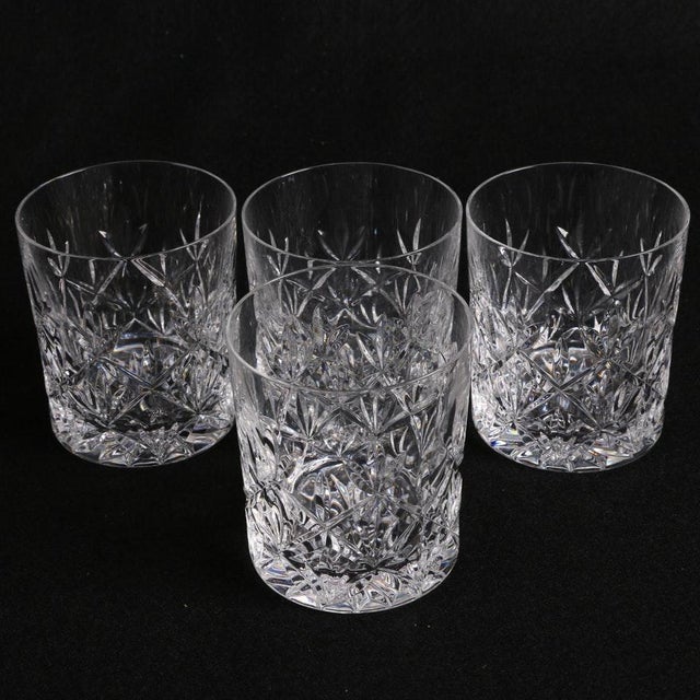 Tiffany & Co. Sybil Crystal Double Old Fashioned Glasses - Set of 4