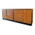 Vintage Milo Baughman Style Burl and Black Dresser or Credenza in Modern Design For Sale