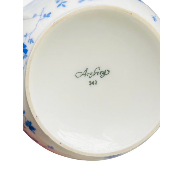 Vintage Arzberg Porcelain Teapot – Blaublüten (Blue Blossom) – Designed by Dr. Hermann Gretsch – German Mid-Century Porcelain For Sale - Image 14 of 14