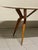 Wood Table with Wooden Leg and Marble Top, 1950s For Sale - Image 7 of 18