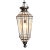 Transitional Beveled Glass & Iron Pendant Light For Sale