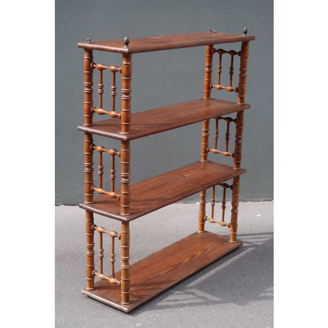 French Antique First Half XXth Century Wall Shelf in Solid Wood. For Sale - Image 11 of 11