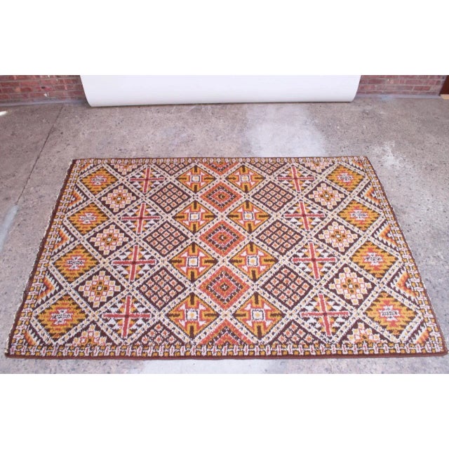 Vintage Hand Knotted Berber Wool Tribal Rug For Sale - Image 13 of 13