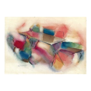 Sembler1960s Arthur Sembler Abstract Interior Painting For Sale