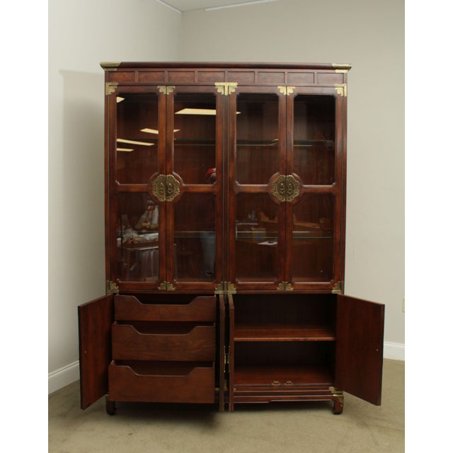 Henredon "Pan Asian" Collection Mahogany China Display Chairish