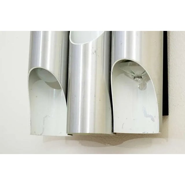 AMBIANIC presents Modern Fuga metal wall sconce designed by Maija Liisa Komulainen Finland for RAAK Amsterdam 1960s...