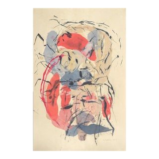 Contemporary Abstract Encaustic on Shikoku Paper Painting "Guna Tt" by Tracey Adams For Sale