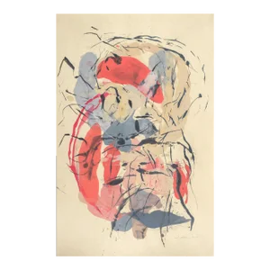 Contemporary Abstract Encaustic on Shikoku Paper Painting "Guna Tt" by Tracey Adams