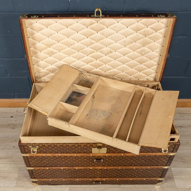 20th Century Malle Haute in Monogram Canvas from Louis Vuitton, France, 1910s For Sale - Image 11 of 18