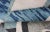 Scandinavian Piled Rug by Keivan Woven Arts, 8x10 Geometric Design Blue For Sale - Image 11 of 13