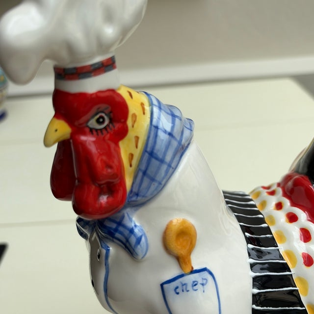 "Baking and Eggs" Chef Rooster From the Poultry in Motion Collection by Artist Sharon Neuhaus For Sale - Image 11 of 12