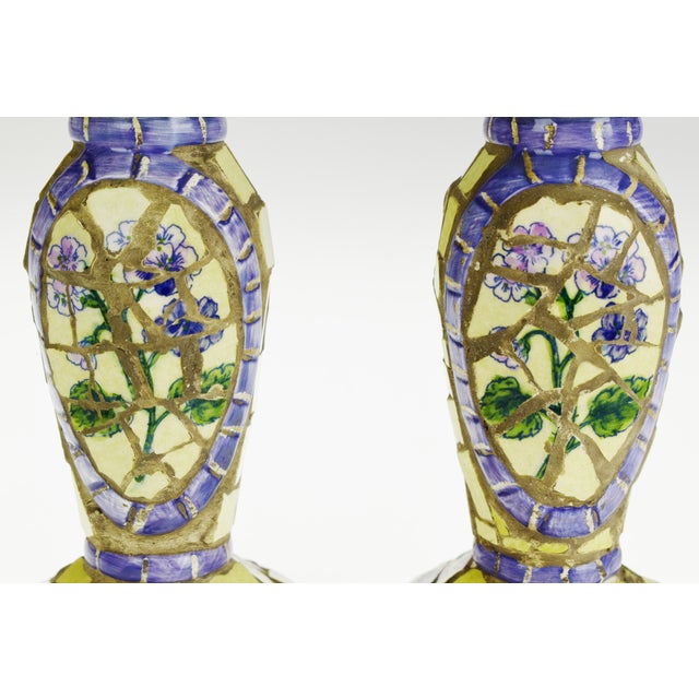 Vintage Mosaic Tile Candle Holders a Pair Chairish