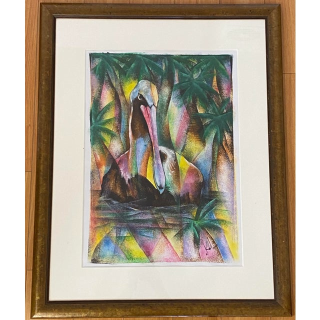 Pelican - Original Acrylic Painting by Karl C.2000 For Sale - Image 10 of 10